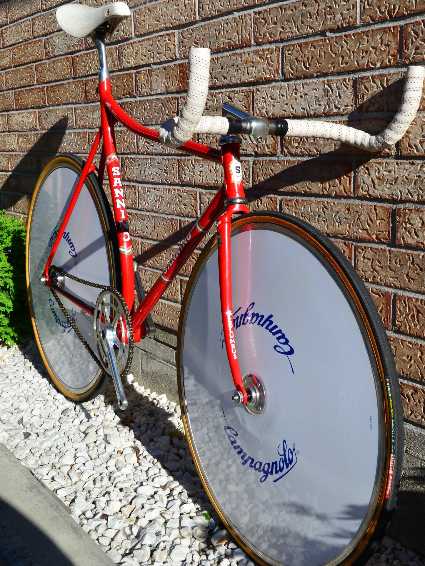 Sannino Pista Lo Pro 57cm Rosso Corsa Track Bike