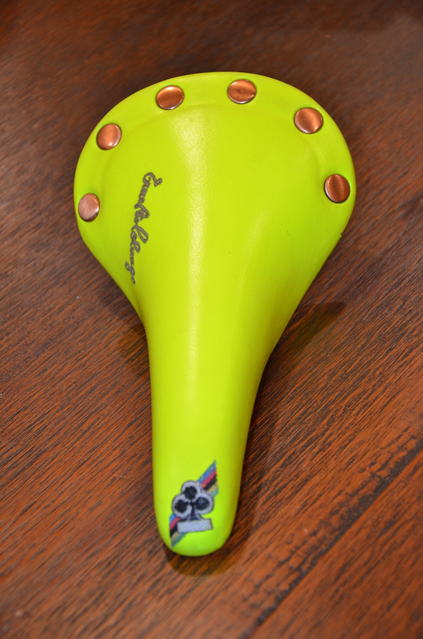 Colnago x San Marco Regal Girardi Saddle Neon Green Vintage Made in Italy