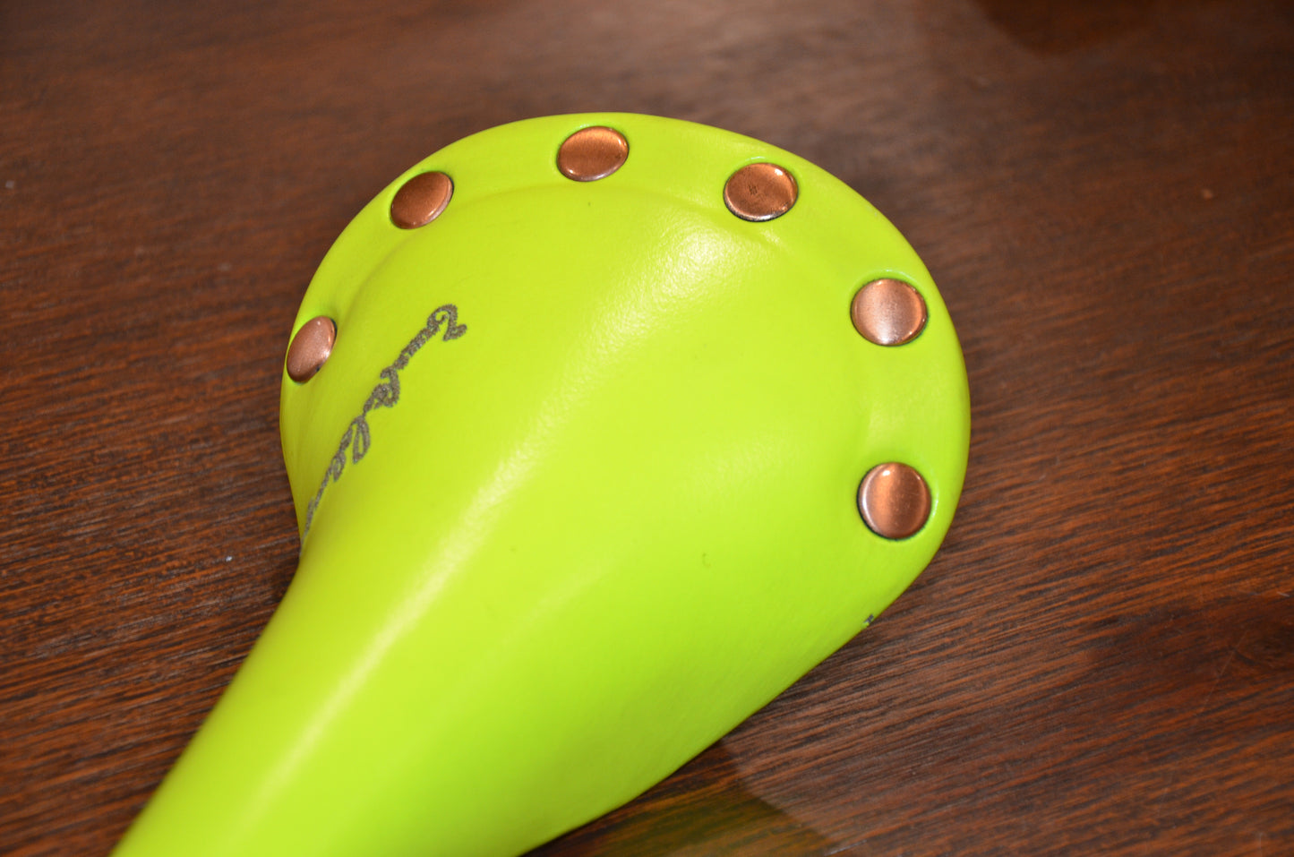 Colnago x San Marco Regal Girardi Saddle Neon Green Vintage Made in Italy