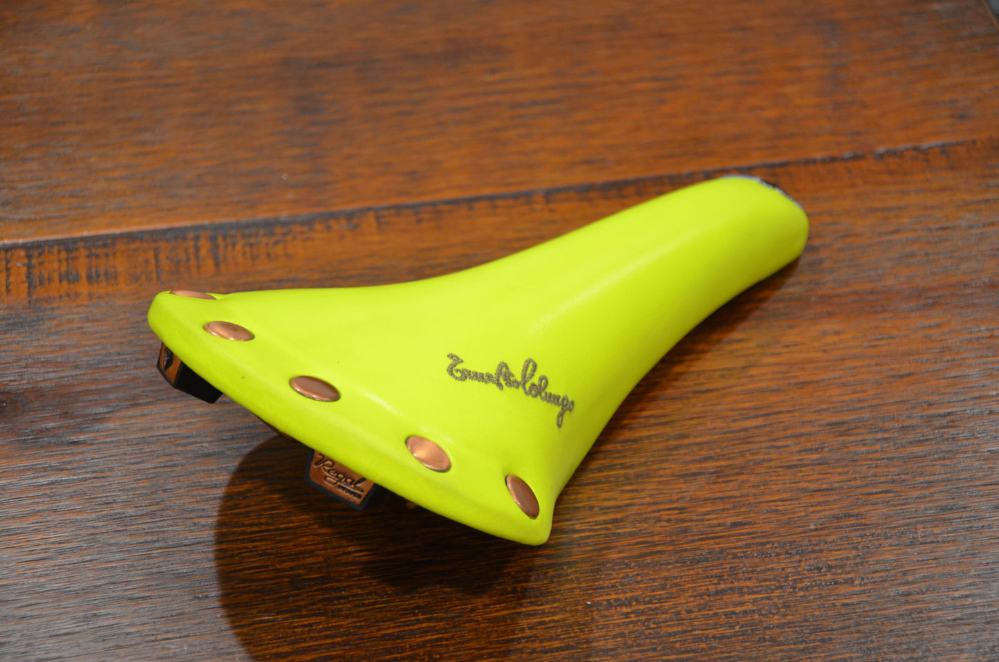 Colnago x San Marco Regal Girardi Saddle Neon Green Vintage Made in Italy