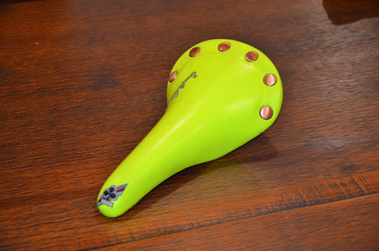 Colnago x San Marco Regal Girardi Saddle Neon Green Vintage Made in Italy