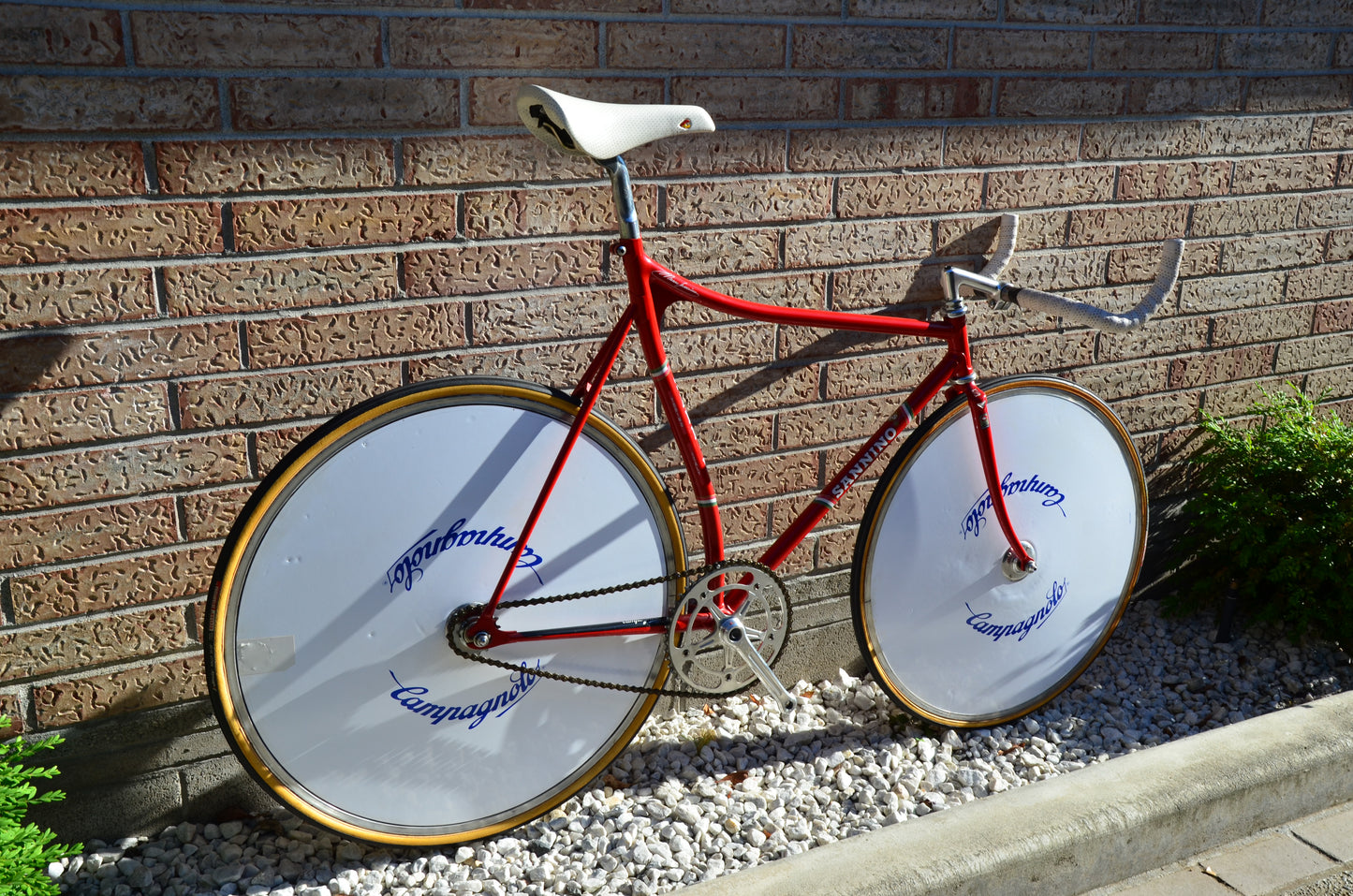 Sannino Pista Lo Pro 57cm Rosso Corsa Track Bike