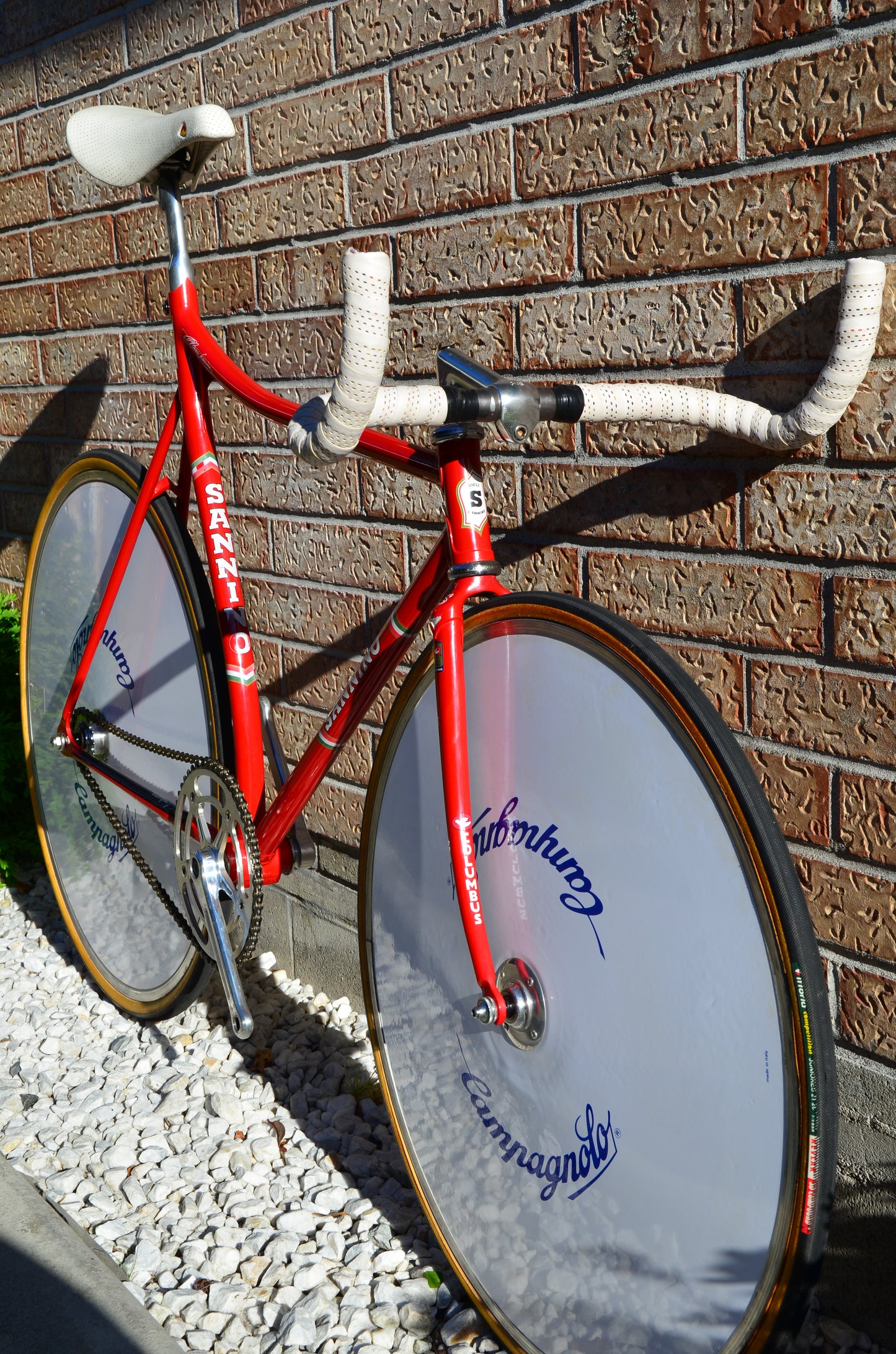 Sannino Pista Lo Pro 57cm Rosso Corsa Track Bike