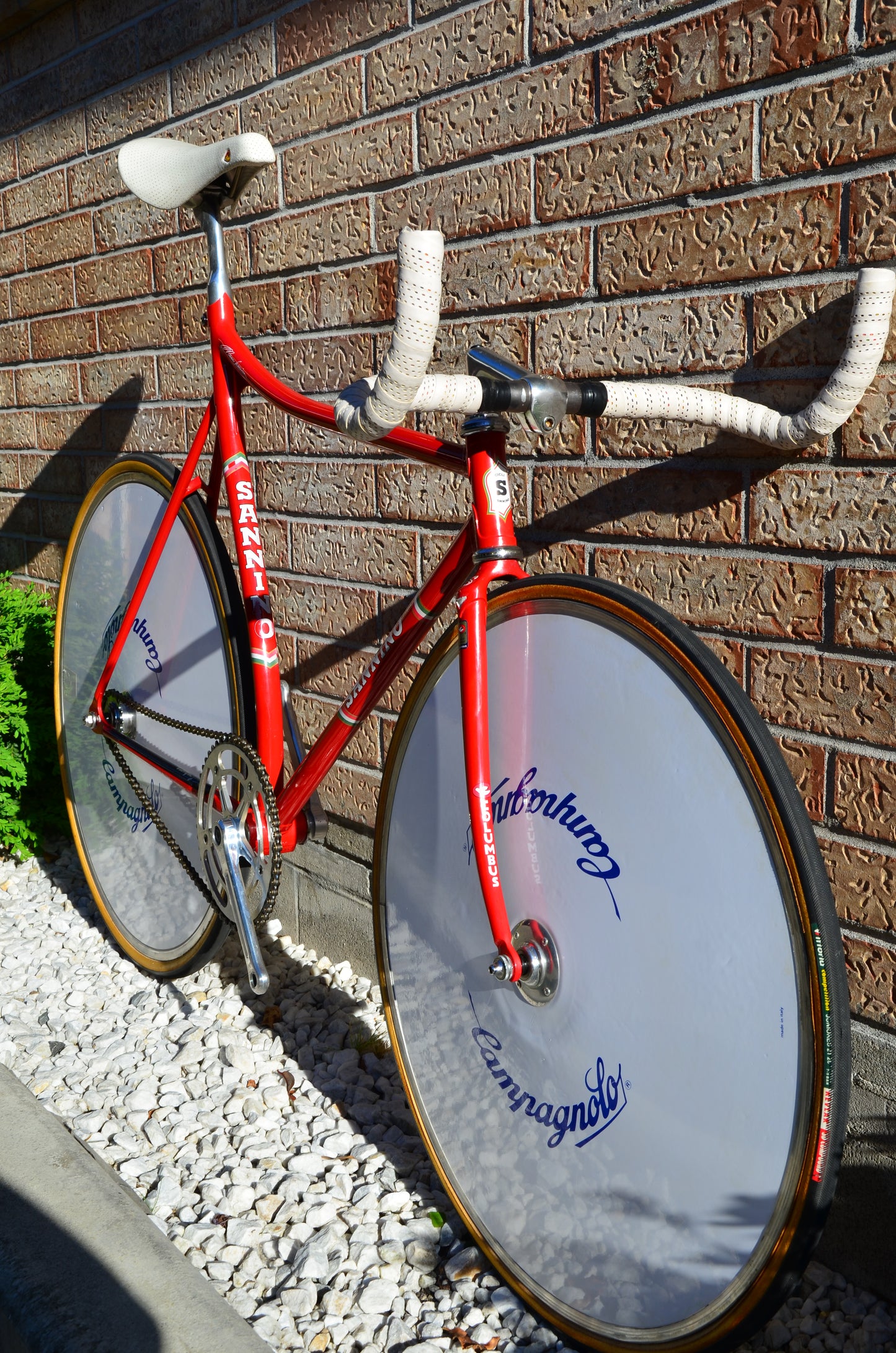 Sannino Pista Lo Pro 57cm Rosso Corsa Track Bike