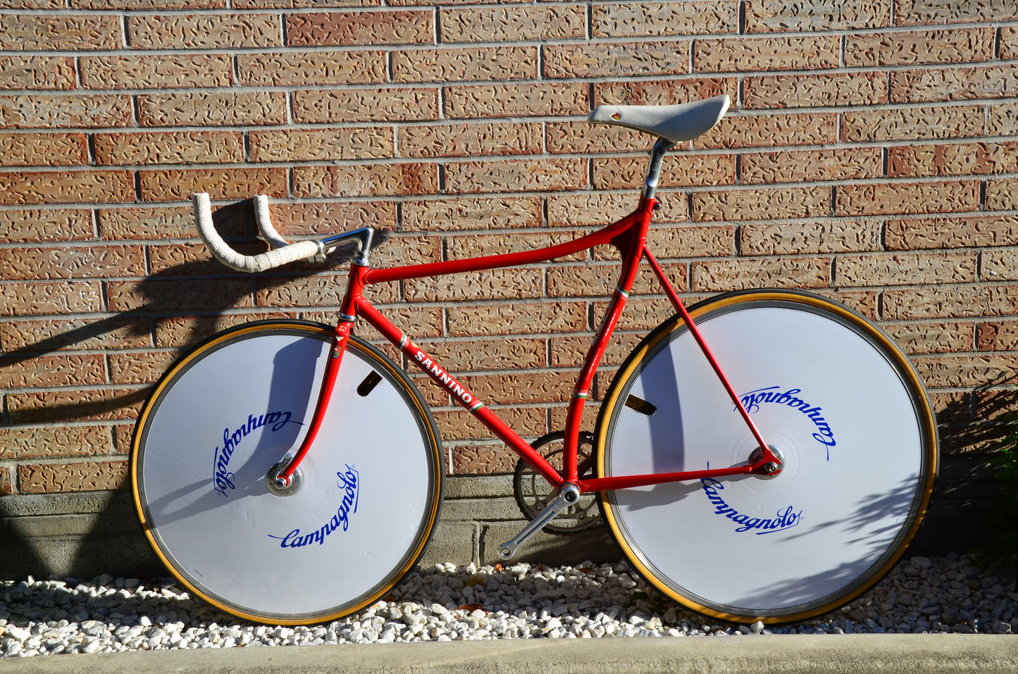 Sannino Pista Lo Pro 57cm Rosso Corsa Track Bike