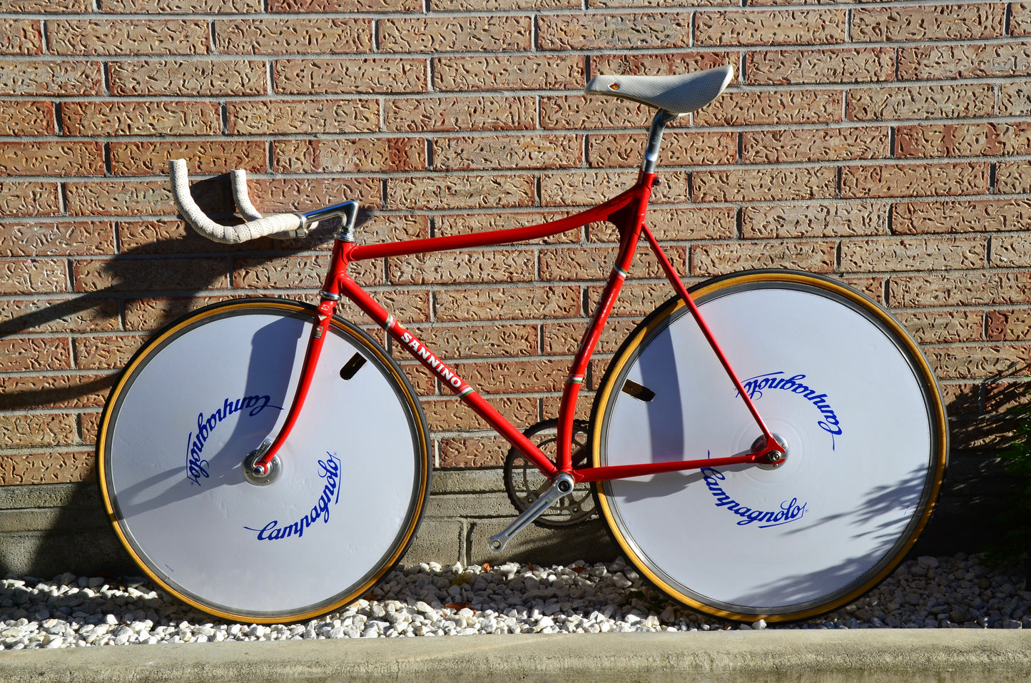 Sannino Pista Lo Pro 57cm Rosso Corsa Track Bike