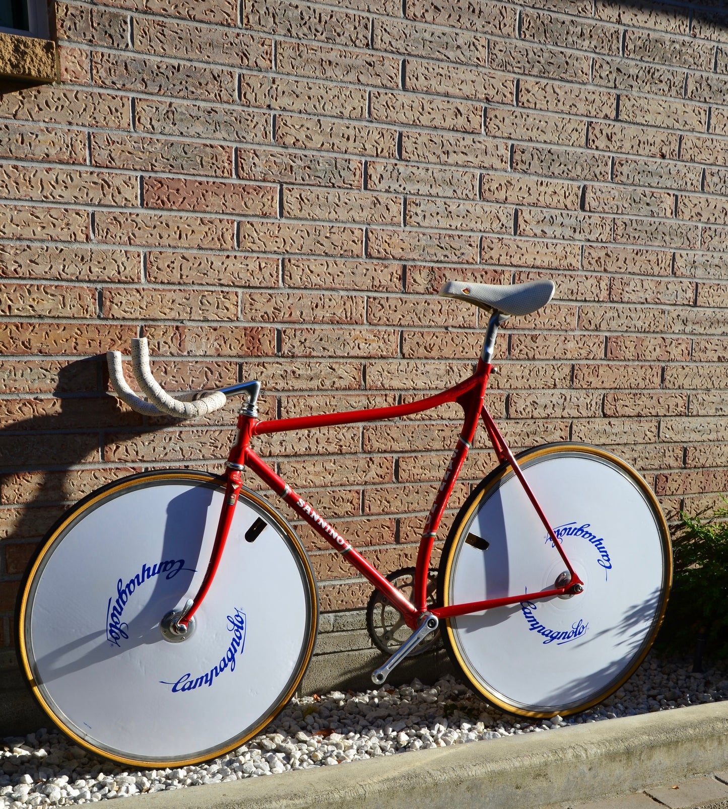 Sannino Pista Lo Pro 57cm Rosso Corsa Track Bike