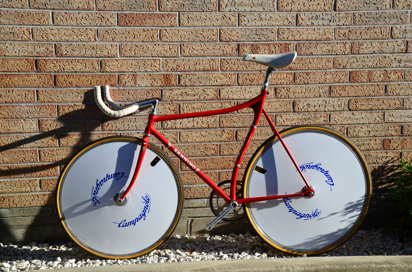 Sannino Pista Lo Pro 57cm Rosso Corsa Track Bike