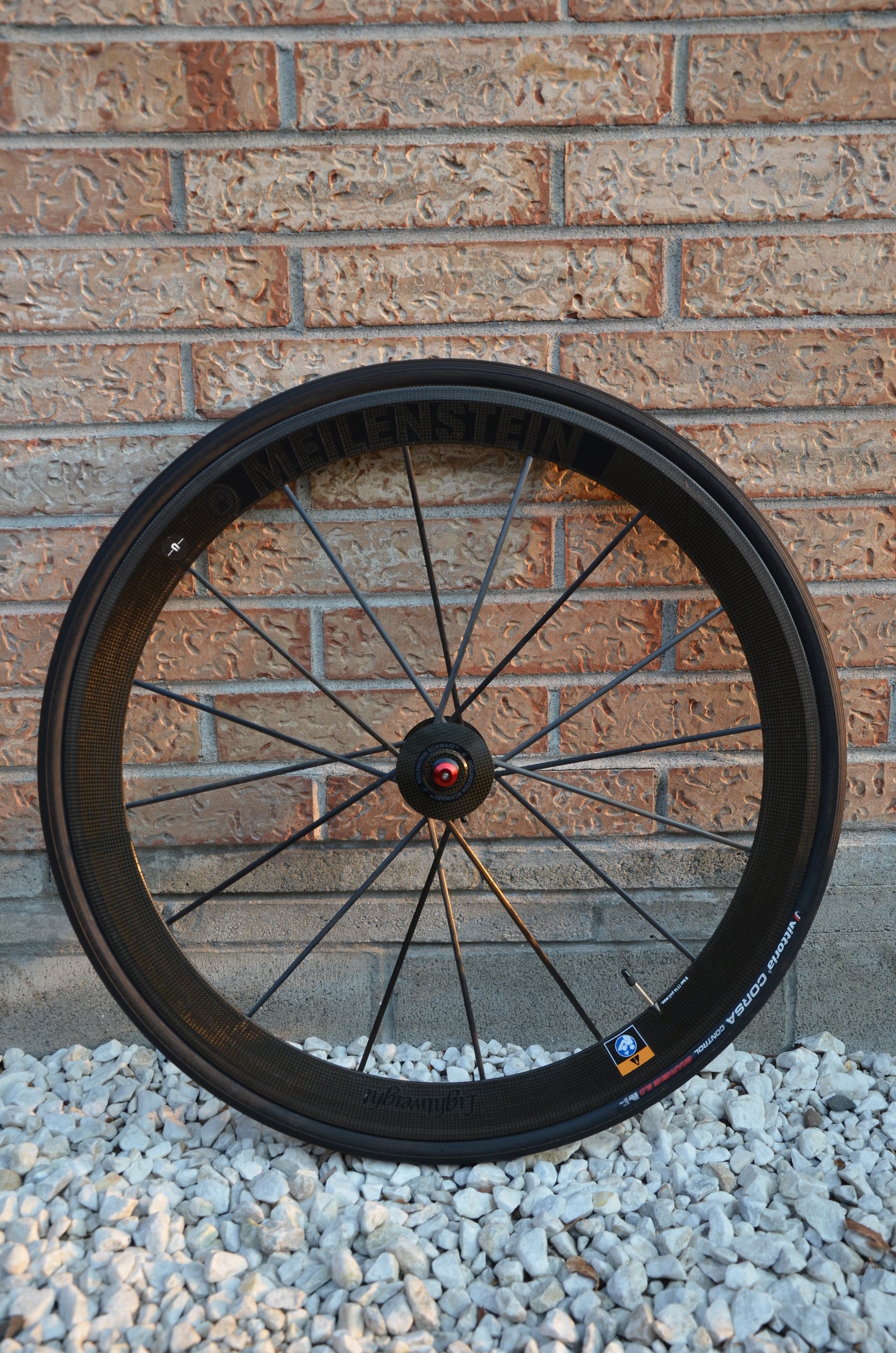 Lightweight Meilenstein Clincher Schwarz Front Wheel Rim Brake