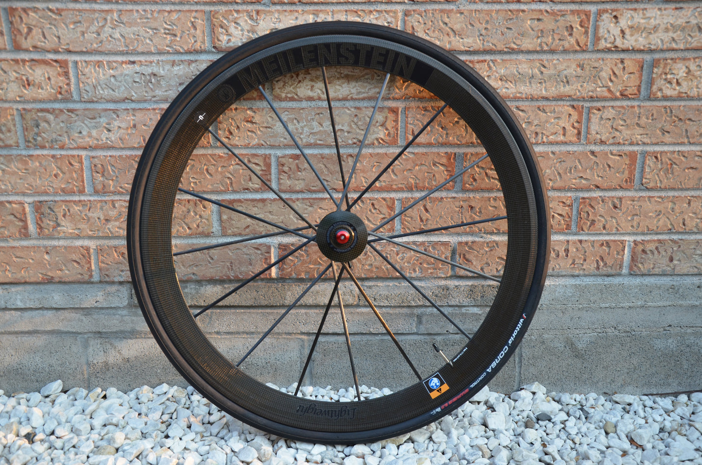 Lightweight Meilenstein Clincher Schwarz Front Wheel Rim Brake