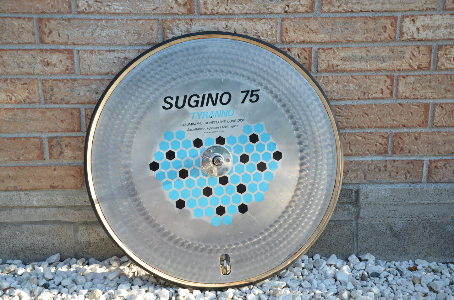 Sugino 75 Tyranno HoneyComb Disc Wheel Rear Track 700c Tubular