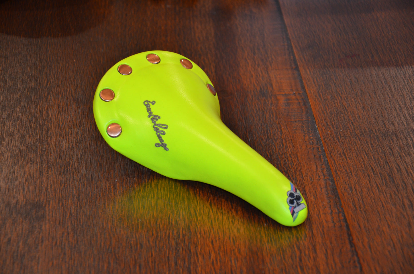 Colnago x San Marco Regal Girardi Saddle Neon Green Vintage Made in Italy