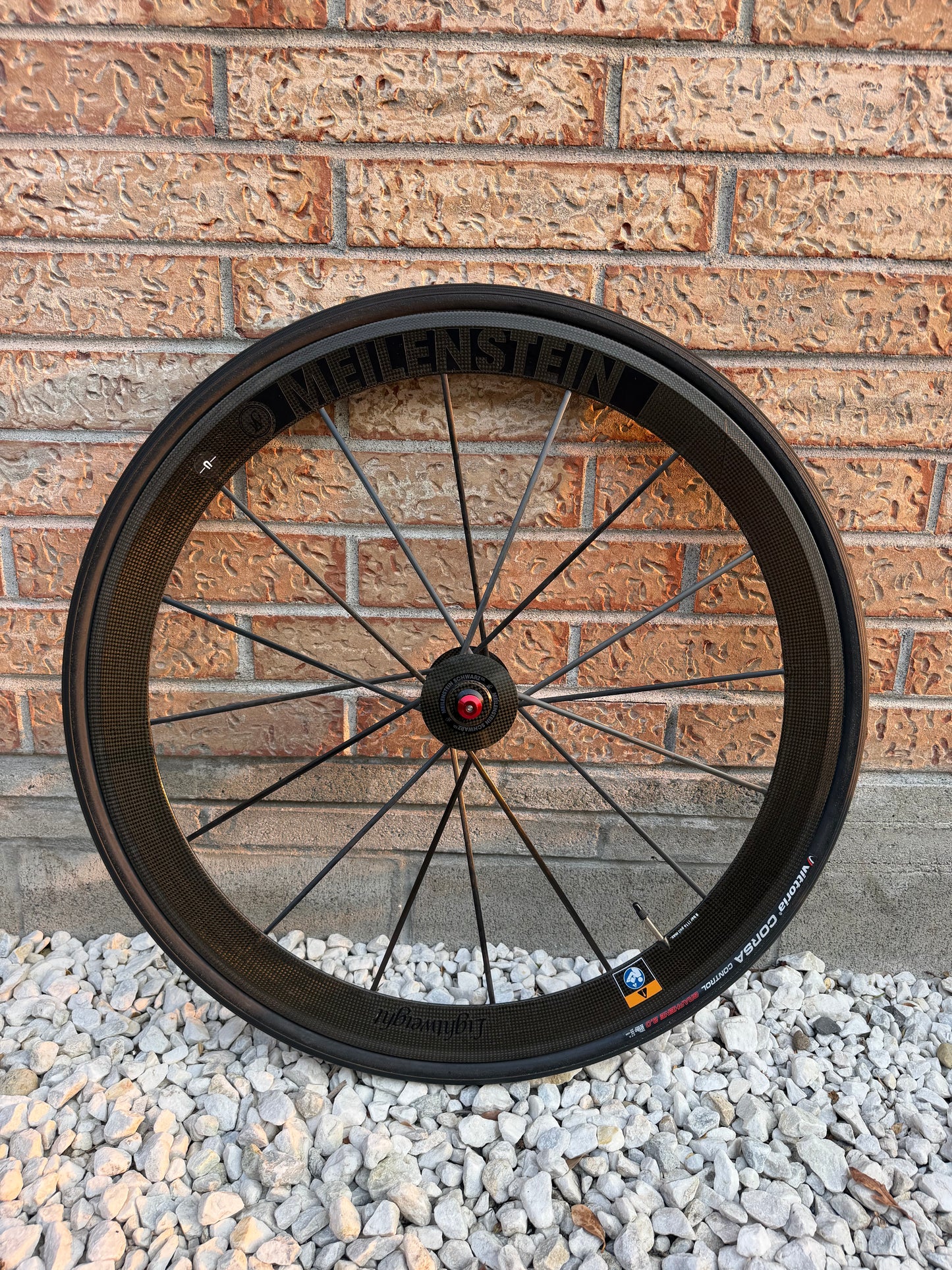 Lightweight Meilenstein Clincher Schwarz Front Wheel Rim Brake