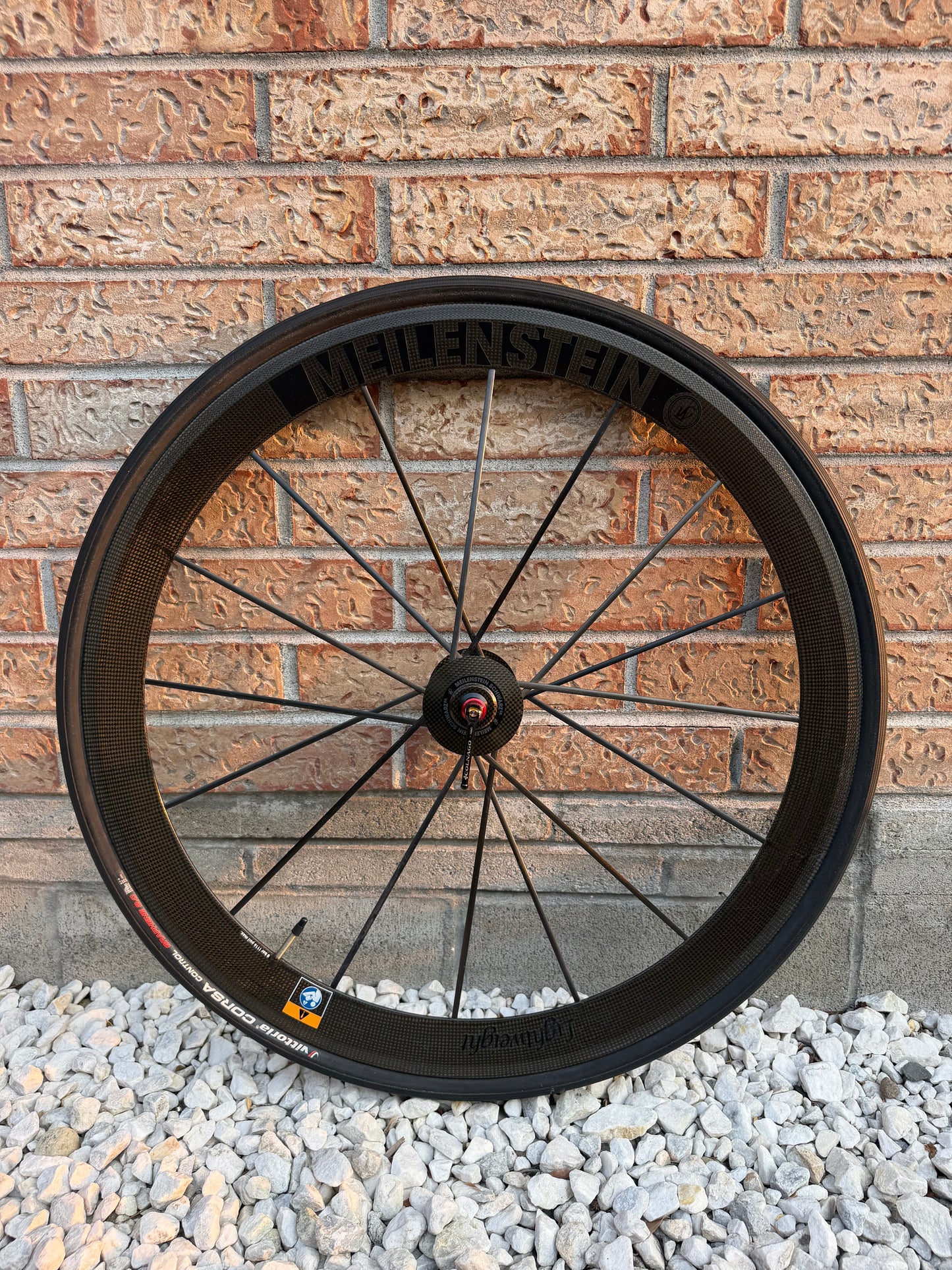Lightweight Meilenstein Clincher Schwarz Front Wheel Rim Brake