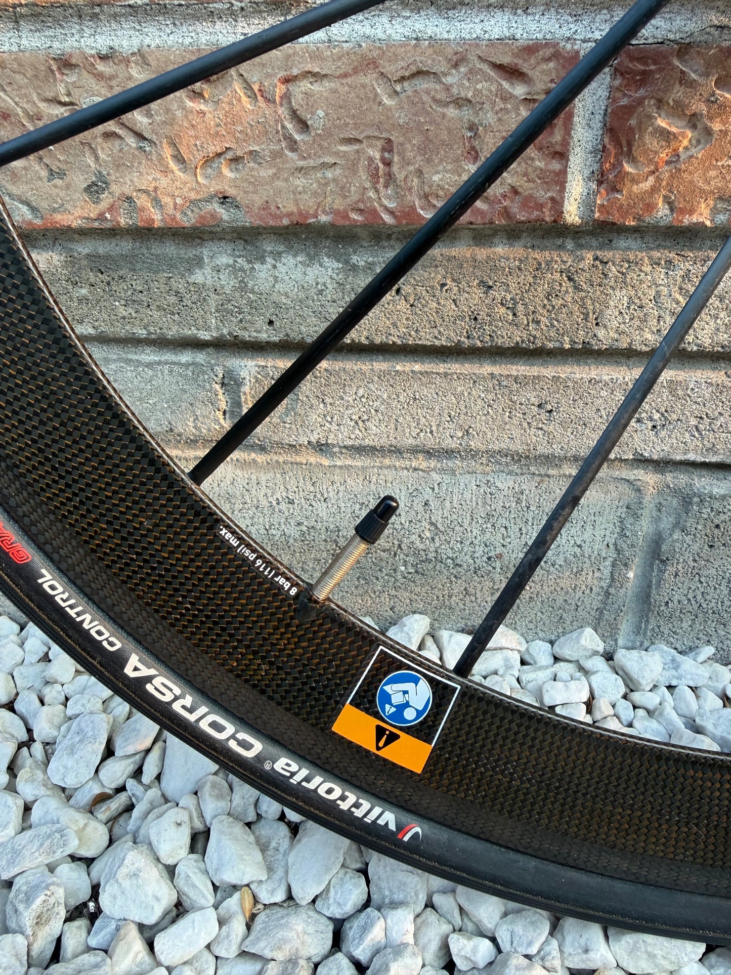 Lightweight Meilenstein Clincher Schwarz Front Wheel Rim Brake